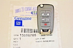 Chevrolet SS Malibu Impala Cruze 5 Button Lock and Ignition Folding Key new OEM - Picture 1 of 3
