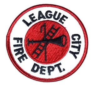 LEAGUE CITY TEXAS TX Fire Patch EMS Rescue Public Safety LADDER HOOK 3” - Picture 1 of 1