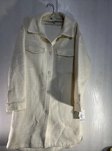 Ophelia Roe Women OR twin tweed Jacket 240 size small color creamy - Picture 1 of 7