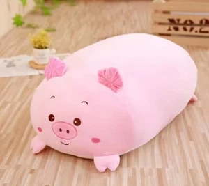 Pig Pillow Plush Toy 10" Stuffed Animal Toddler Doll Gift for Kids - Picture 1 of 3