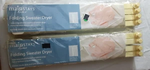 lot of 2 NEW Beige Folding Sweater Dryer Drying Rack Mainstays Home in Package - Picture 1 of 6