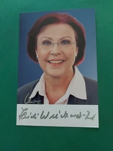 Politik , H. Wieczorek - Zeul , Autogrammkarte , Politiker - Bild 1 von 1