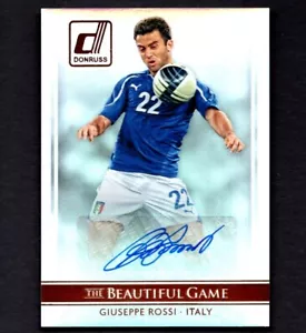 GIUSEPPE ROSSI 2015 Panini Donruss Auto Soccer Card ITALY #BG-GR Mint PSA - Picture 1 of 2