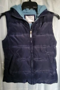 Womens Puffy Vest Size X/S Dk/Lt Blue Quilted Warm Outdoor Prospirit Athletic - Picture 1 of 15