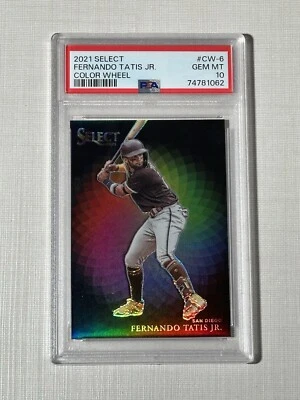 2021 Panini Select Fernando Tatis Jr Color Wheel CASE HIT Padres CW-6 PSA 10 - Image 1 of 2