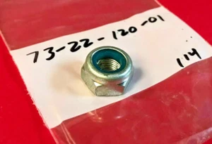 HUSQVARNA • NOS OEM 73 22 120-01 Blue Nyloc Nut M10-1.0p 250 360 390 400 CR WR  - Picture 1 of 2