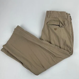 Pantalones chinos deportivos de lujo Izod para hombre 32x32 caqui frente plano - Imagen 1 de 11