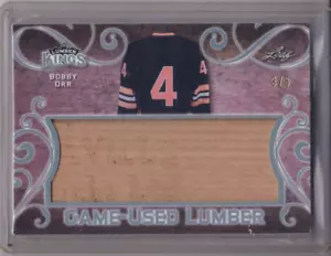 Bobby Orr 2017-18 Leaf Lumber Kings madera usada en juegos #3/5 Boston Bruins - Imagen 1 de 2