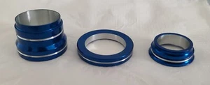 UJ varilla accesorios de construcción 3 combo bobinado carrete a cuadros asiento anillo EVA azul/plateado - Imagen 1 de 9