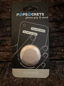 PopSockets PopGrip Universal Phone Grip Holder - Rose Gold Metallic Diamond Cut - Picture 1 of 5