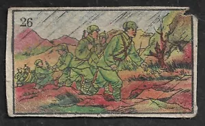 Tarjeta artística del EPL chino March in Rain Ejército Popular Anti-KMT China (26) Original - Imagen 1 de 2