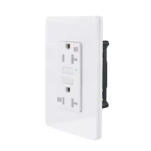 Slim GFI Steckdose 20 Amp 120V WR TR GFCI Buchsen mit Platte für Küche Büro - Bild 1 von 9