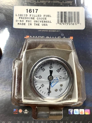 Manómetro de presión de combustible BBK 1617 y adaptador para Ford Mustang 1986-1993 V8/94-98 GT 1986-1993 Foto 1 de 4