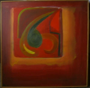 Abstract Timeless Modern Frisch Red Experience Cosy Stylish Romantic Antique - Picture 1 of 8