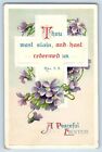 Willet Minnesota Mn Postcard Easter Cross Flowers Clapsaddle Embossed 1911