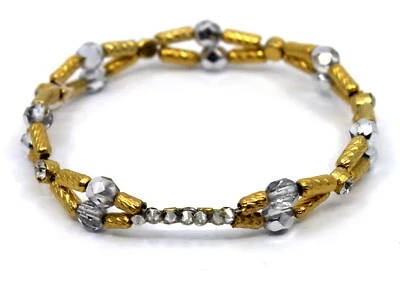 Brazalete Brazalete Estacional Susurros Cristales Swarovski Blanco Tono Dorado Foto 1 de 4