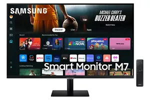 Samsung Smart 4K/UHD Monitor M70D 80 cm (32 Zoll) WLAN Bluetooth Schwarz NEU - Bild 1 von 5