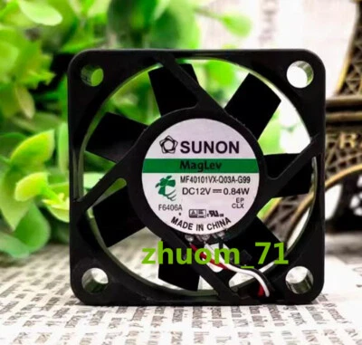 1PC SUNON MF40101VX-Q03A-G99 DC12V 0.84W 3-Pin cooling fan - Image 1 of 4