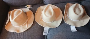 Lot of 3 Goldcoast Sunwear Straw Sun Hats NEW Gardening Walking Mowing Beach - Picture 1 of 6