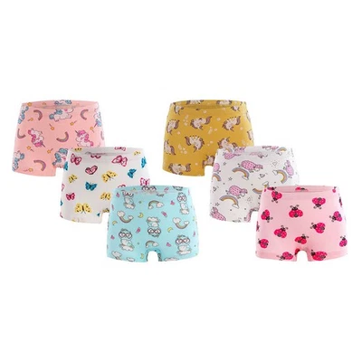 6-Pack Toddler Little Girls Cotton Underwear Briefs Kids Panties 2T 3T 4T 5T-10T - Image 1 of 4