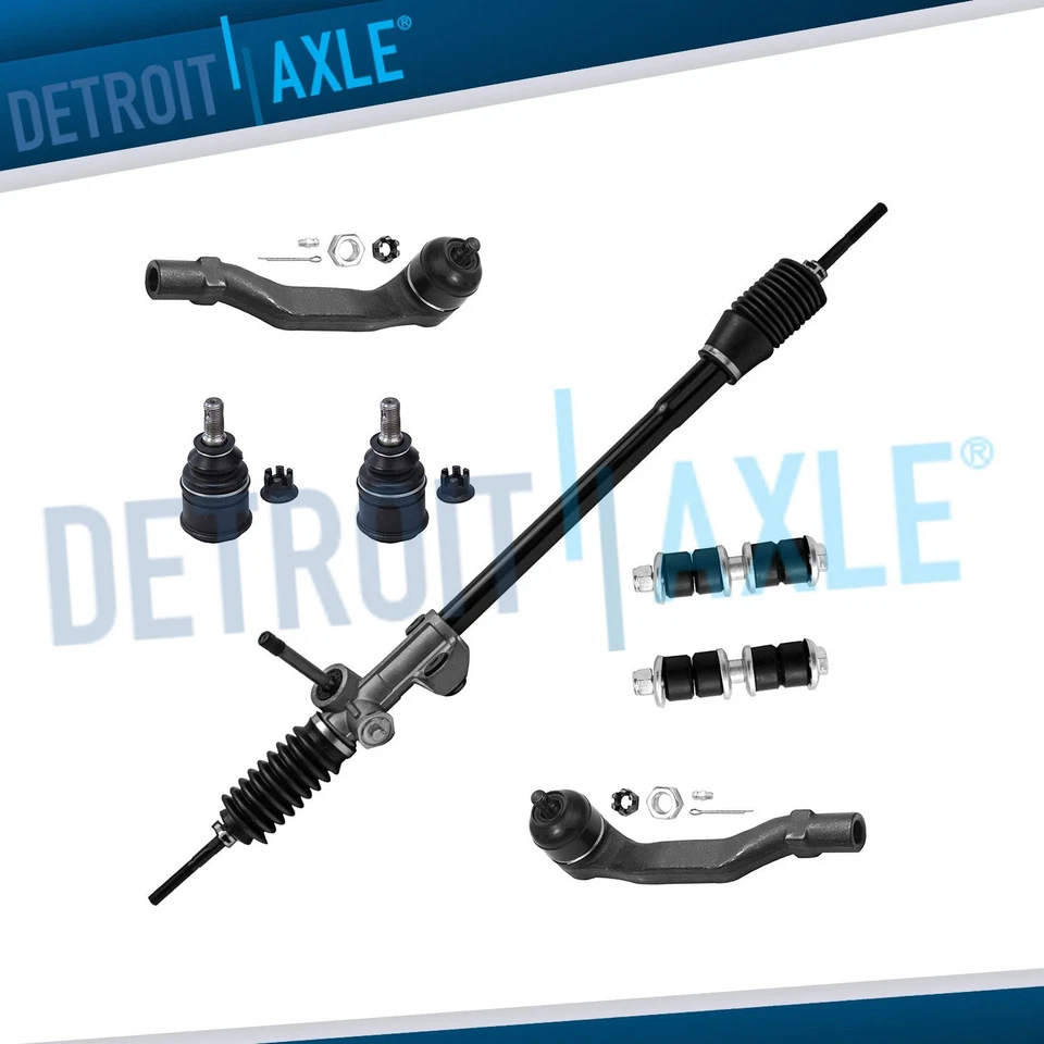 7pc Steering Rack and Pinion Tie Rods for 1988 1989-1991 Honda Civic CRX - Image 1 of 4