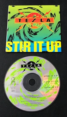 1992 Tesla-Stir It Up NM Promo Single CD Geffen Records VTG w/Orig. Sleeve WOW! Foto 1 de 4