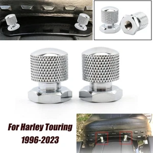 Rear Solo Seat Nut Bolt Screw Mount Nuts Chrome For Harley Touring Street Glide - Picture 1 of 9