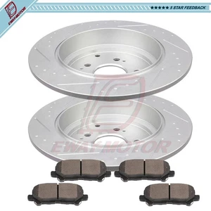 Rotores y pastillas de freno trasero cerámico Honda Pilot 2012 2013 2014 2015 - Imagen 1 de 9