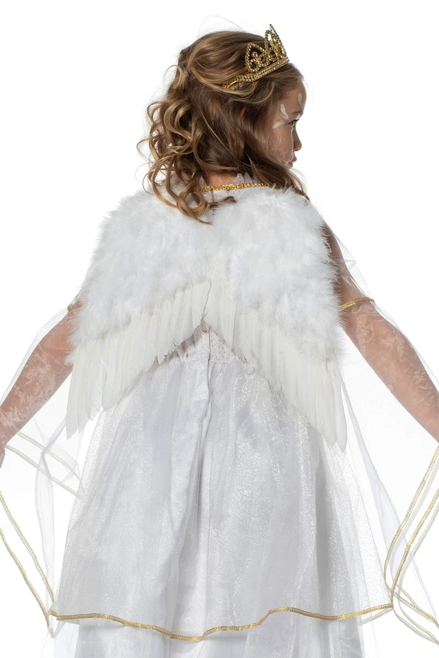 WILBERS Engel Engelsflügel aus echten Federn Christkind Flügel weiss