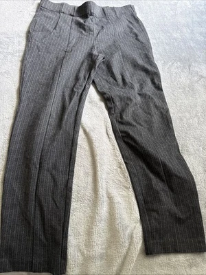 Pantalones a rayas grises Thalian talla 14 Foto 1 de 4