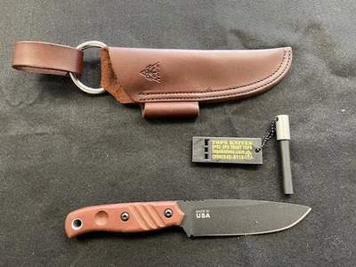 Cuchillo fijo TOPS Baja Reserve Edition 1095 hoja de acero Micarta - BAJA -4,5R Foto 1 de 4