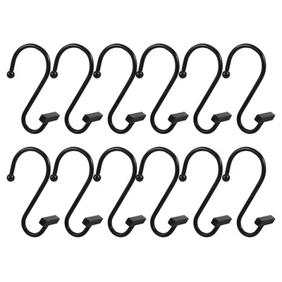  Ganci per doccia da 12 pezzi Ganci per tende da bagno Ganci in metallo per - Immagine 1 di 4