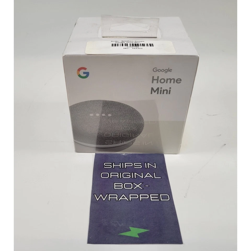 Google Home Mini GA00210-US Smart Speaker - New in Box - Image 1 of 4