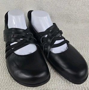Naot Mary Jane Loafers Womens Size EU 42 Black Leather Kawaka Multi Strap US 11 - Picture 1 of 19