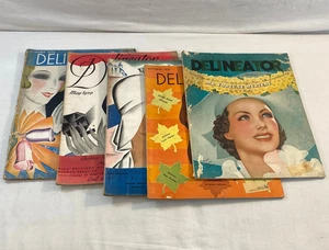 LOT 5 Vintage Delineator Magazines 1929-1935 - Picture 1 of 18