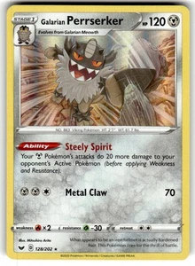 SWSH01: Sword & Shield Base Set Galarian Perrserker #128/202 - Picture 1 of 2