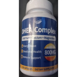 DHEA Complex Supplement 800 mg exp 5/2027 120 Caps. Energy, Emotional & Immune  - Picture 1 of 3
