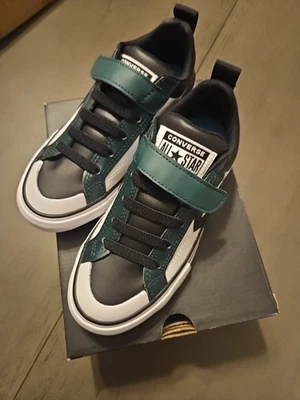 Converse Pro Blaze Strap OX Green/Black/White Boy's Sneakers-Size 13 NWB A09332C - Image 1 of 4