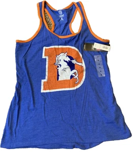 NFL Team Apparel Denver Broncos Retro Logo Tank Top Blau Orange Medium Neu mit Etikett - Bild 1 von 5