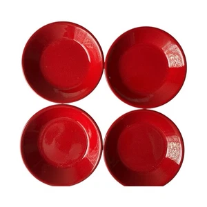 Waechtersbach 4 Plate Fun Factory Mini Sauce Bowl Red Appetizer Holiday 4-1/3" - Picture 1 of 11