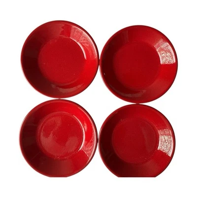 Waechtersbach 4 Plate Fun Factory Mini Sauce Bowl Red Appetizer Holiday 4-1/3" - Image 1 of 4