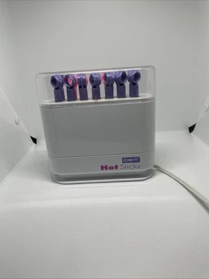 CONAIR Hot Sticks Hair Setter 14 Flexible Rollers Curlers HS18R Pink Purple - Image 1 of 4