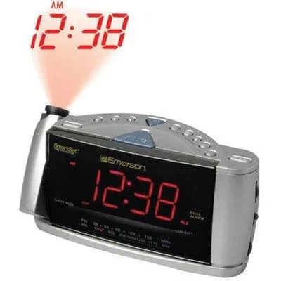 EMERSON RESEARCH CKS3525SL SMARTSET TIME PROJECTOR DUAL ALARM AM/FM RADIO CLOCK - Image 1 of 4
