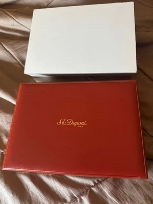 S.T. DUPONT Box leere Schachtel für 3 Kugelschreiber OVP edel Etui Garantiekarte - Bild 1 von 3