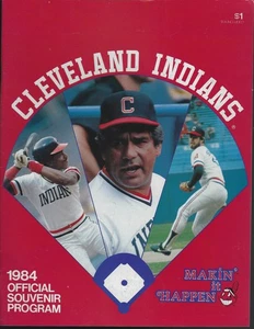 1984 Kansas City Royals @ Cleveland Indians Program/Scorecard Bert Blyleven HOF - Picture 1 of 3
