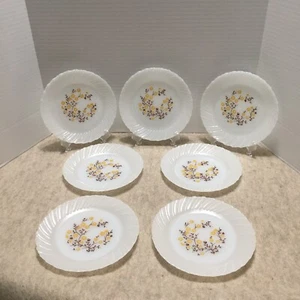 Termocrisa GOLD & BRAUN FLORAL Geschirr 7 Stück Mexiko Milchglas Teller 7" - Bild 1 von 8