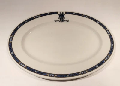 Plato ovalado General Broadhead Hotel Beaver Falls PA restaurante mercancía Mayer China Foto 1 de 3