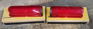 NOS OEM 1962 Buick LeSabre Invicta Stop Tail Light Lenses Pair L & R 5952955 56 - Picture 1 of 12