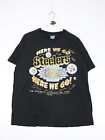 Vintage Pittsburgh Steelers T Shirt Men XL Black NFL Football 90s