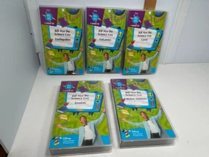 Bill Nye the Science Guy VHS lot Of 5 Earthquakes Volcanoes Caves Erosion - Picture 1 of 14